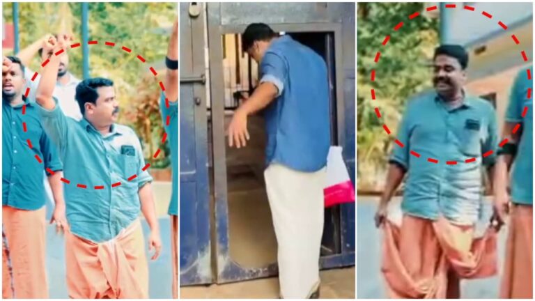 അച്ഛന് സുഖമില്ലെന്ന് പറഞ്ഞു അടിയന്തര പരോളിലിറങ്ങിയ പ്രതി ,പരോൾ ചട്ടം ലംഘിച്ച് സിപിഎം പ്രകടനത്തിൽ പങ്കെടുത്തു
