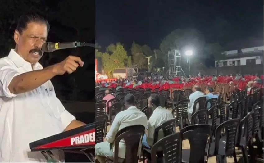 ഗോവിന്ദൻ മാഷ് പ്രസംഗം തുടങ്ങി ,ജനം നാലുവഴിക്ക് പാഞ്ഞു