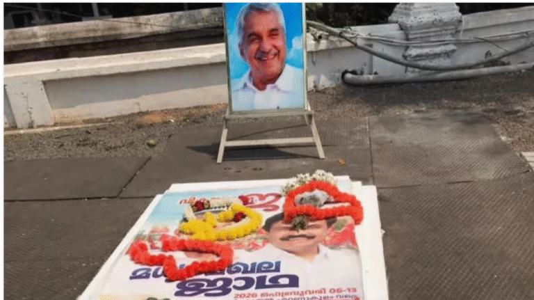 ഉമ്മൻചാണ്ടിയുടെ കല്ലറയിൽ LDF പോസ്റ്റർ വെച്ചത് മാനസിക വെല്ലുവിളിയുള്ള യുവാവ്സംഭവത്തിൽ അന്വേഷണവുമായി പൊലീസ്